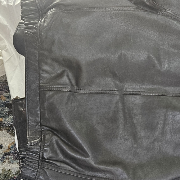 Mens brown leather jacket - Picture 4 of 4